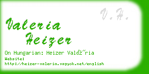 valeria heizer business card